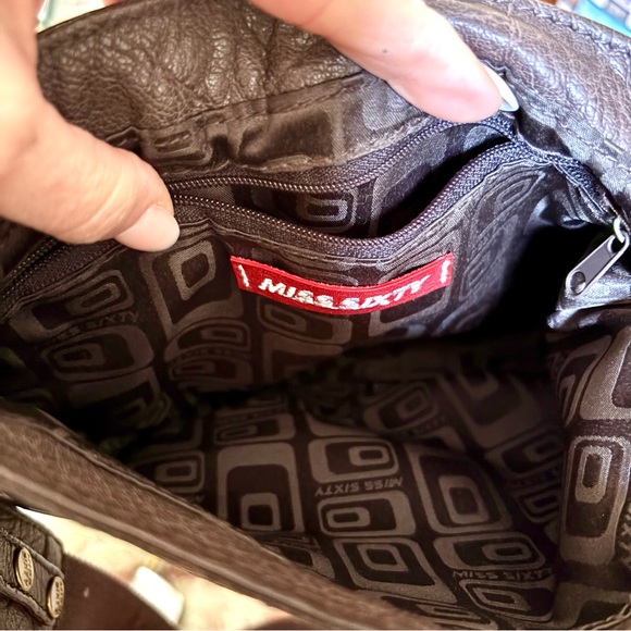 MISS SIXTY - Y2K Leather Convertible Crossbody Bag - RARE FIND!!! - Picture 8 of 13